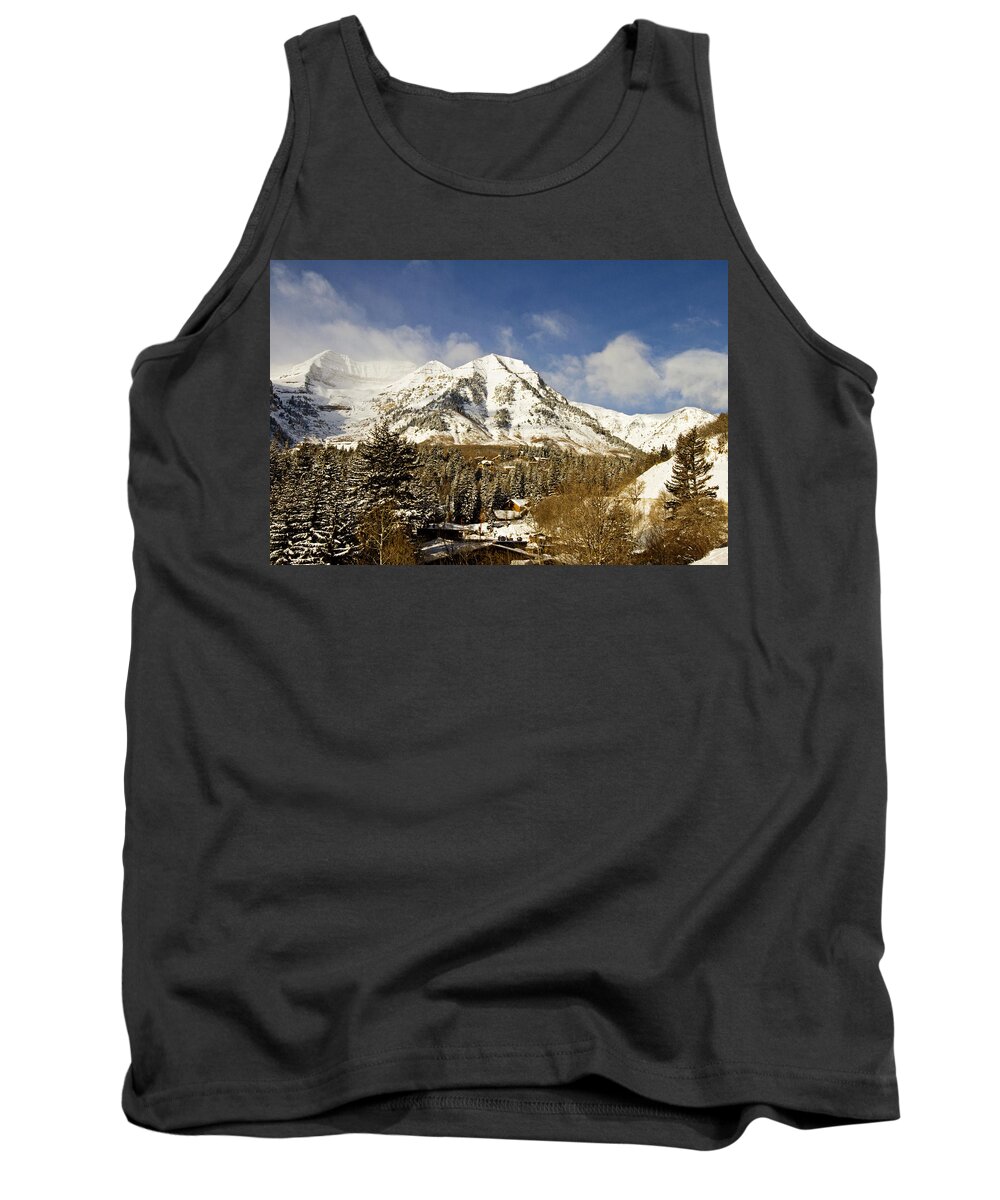 Mountain Tank Top featuring the photograph Mount Timpanogos by Scott Pellegrin