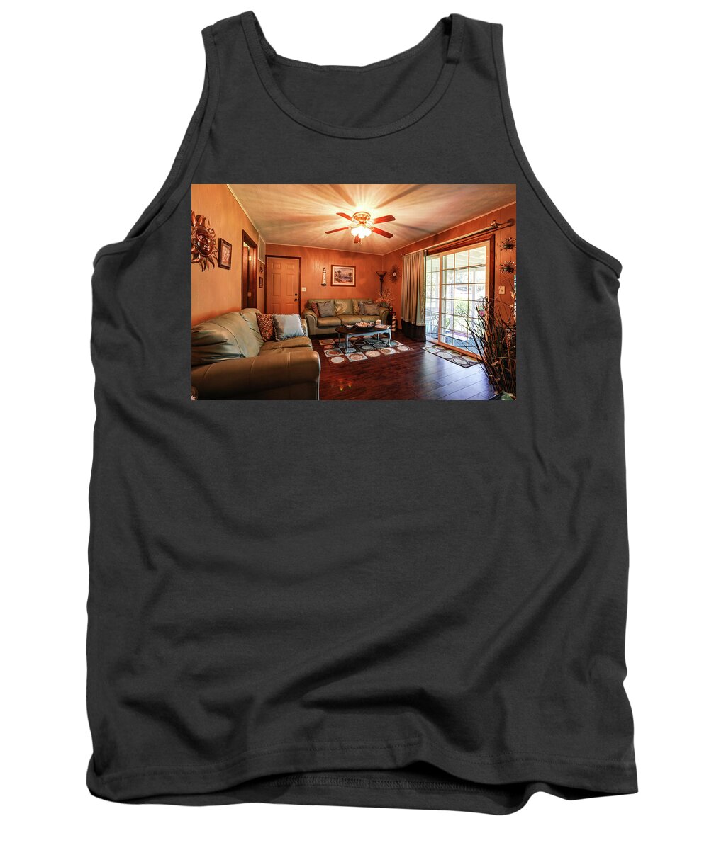 Real Estate Photography Tank Top featuring the photograph Mt Vernon Family Room by Jeff Kurtz