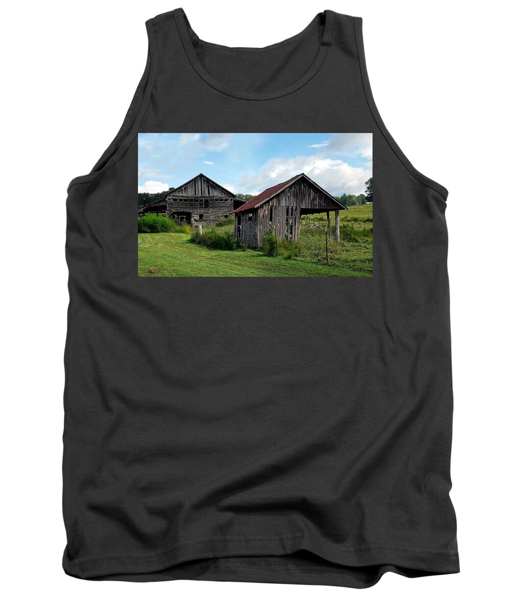 Cabin Tank Top featuring the photograph Murphy Highway Twosome by Joe Duket