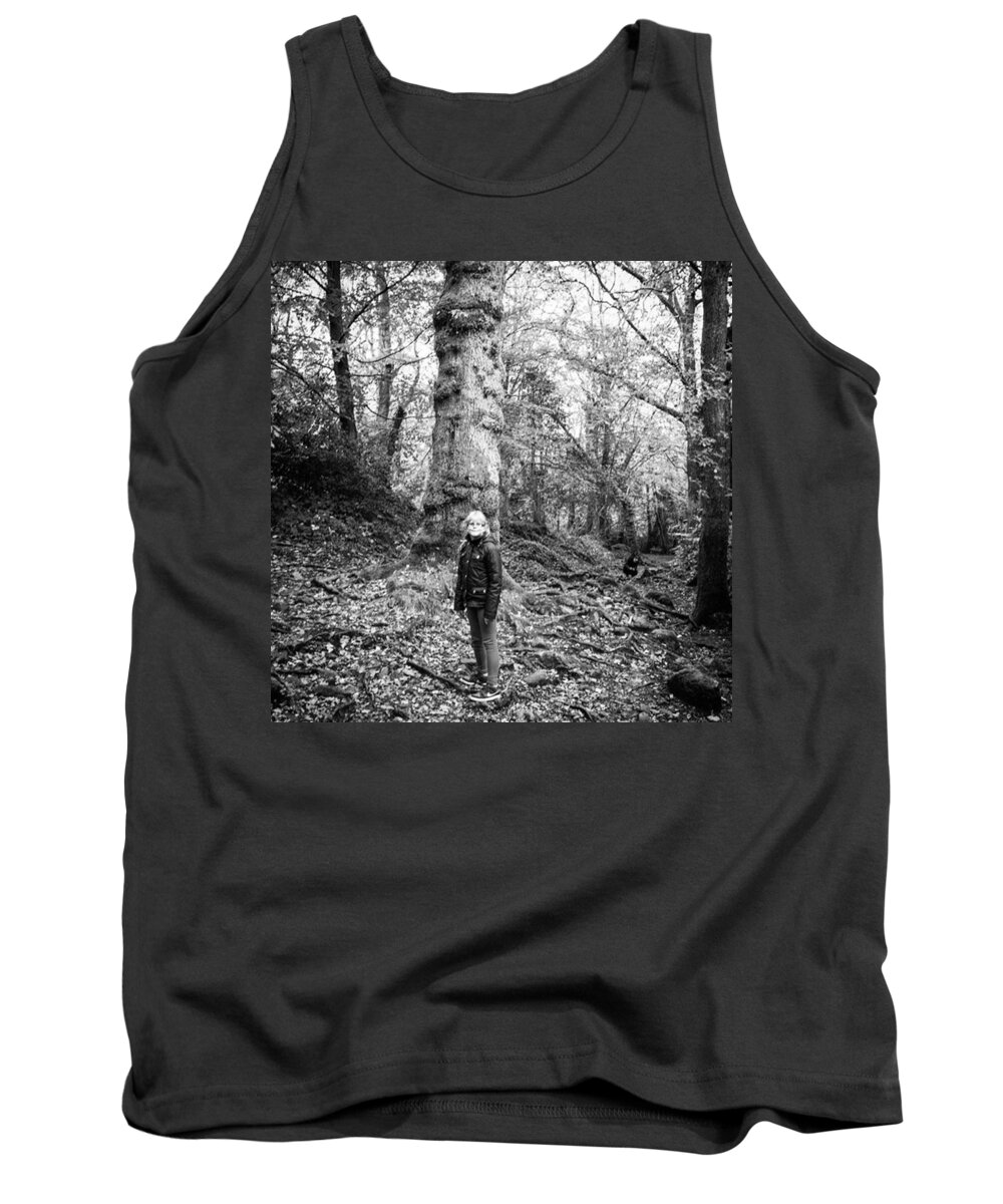 Castlewellan Tank Top featuring the photograph Mya On A Hike In Northern Ireland by Aleck Cartwright