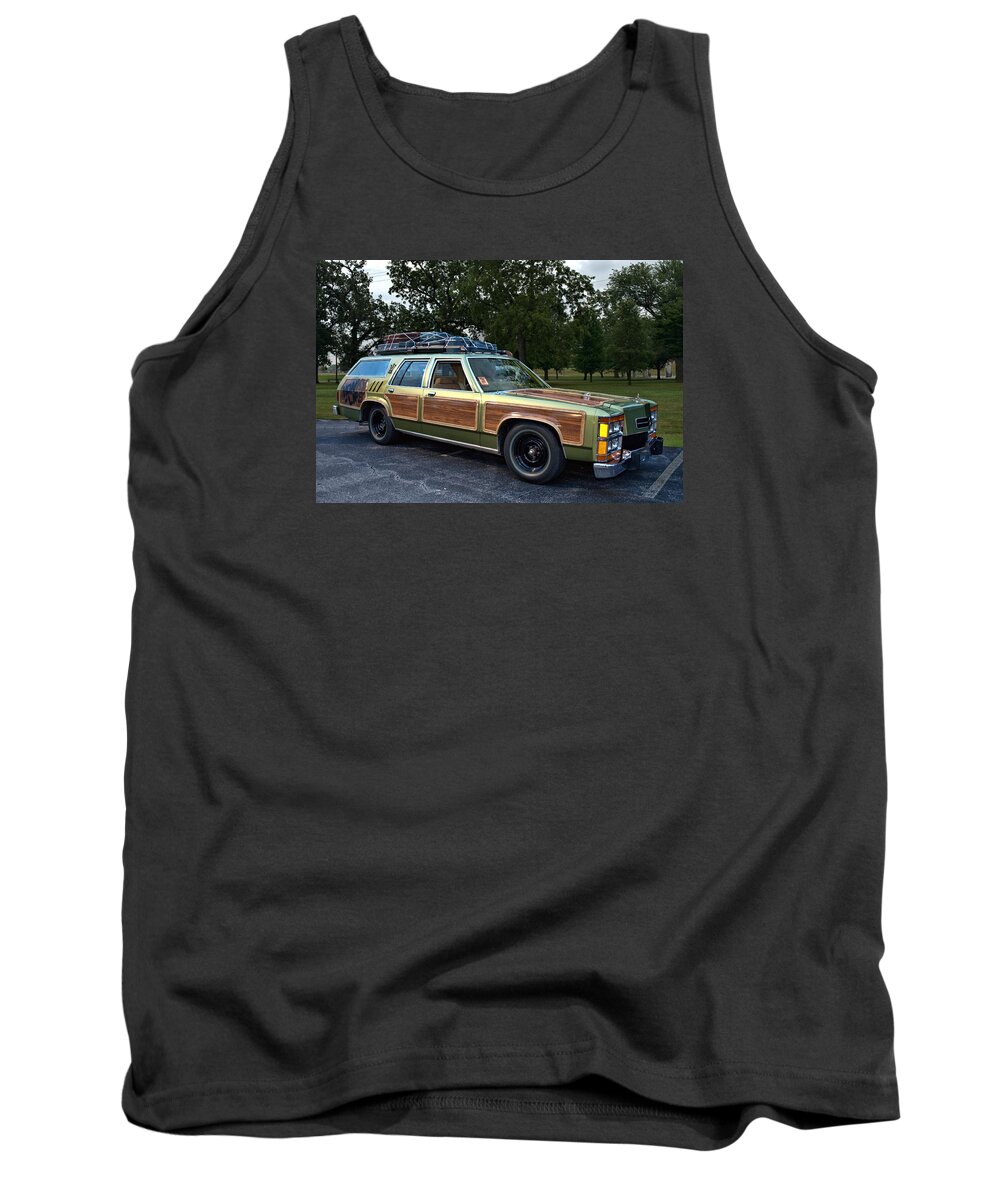 National Tank Top featuring the photograph National Lampoons Vacation Truckster Replica by Tim McCullough