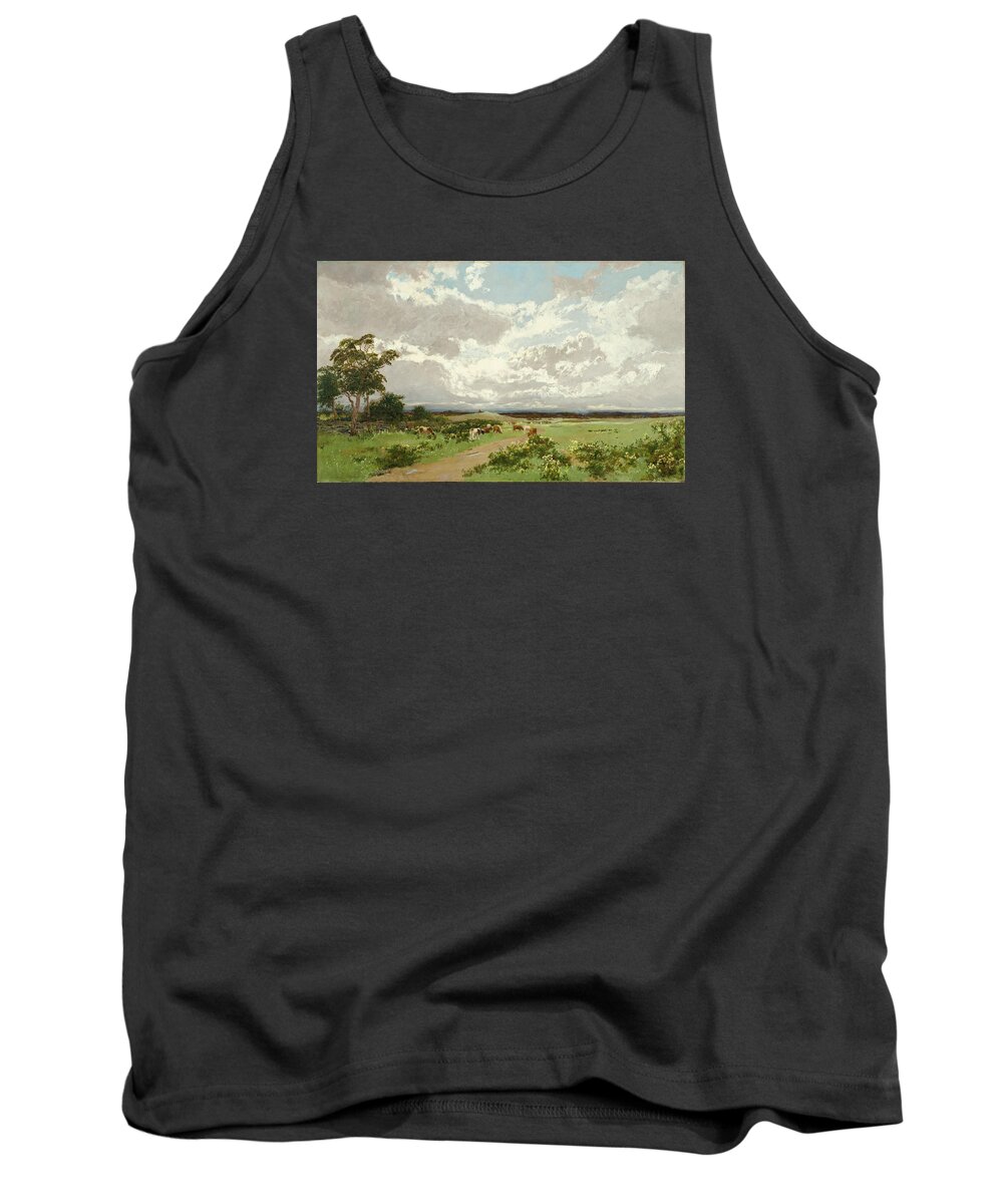 William Charles Piguenit Tank Top featuring the painting Near Liverpool. New South Wales by William Charles Piguenit