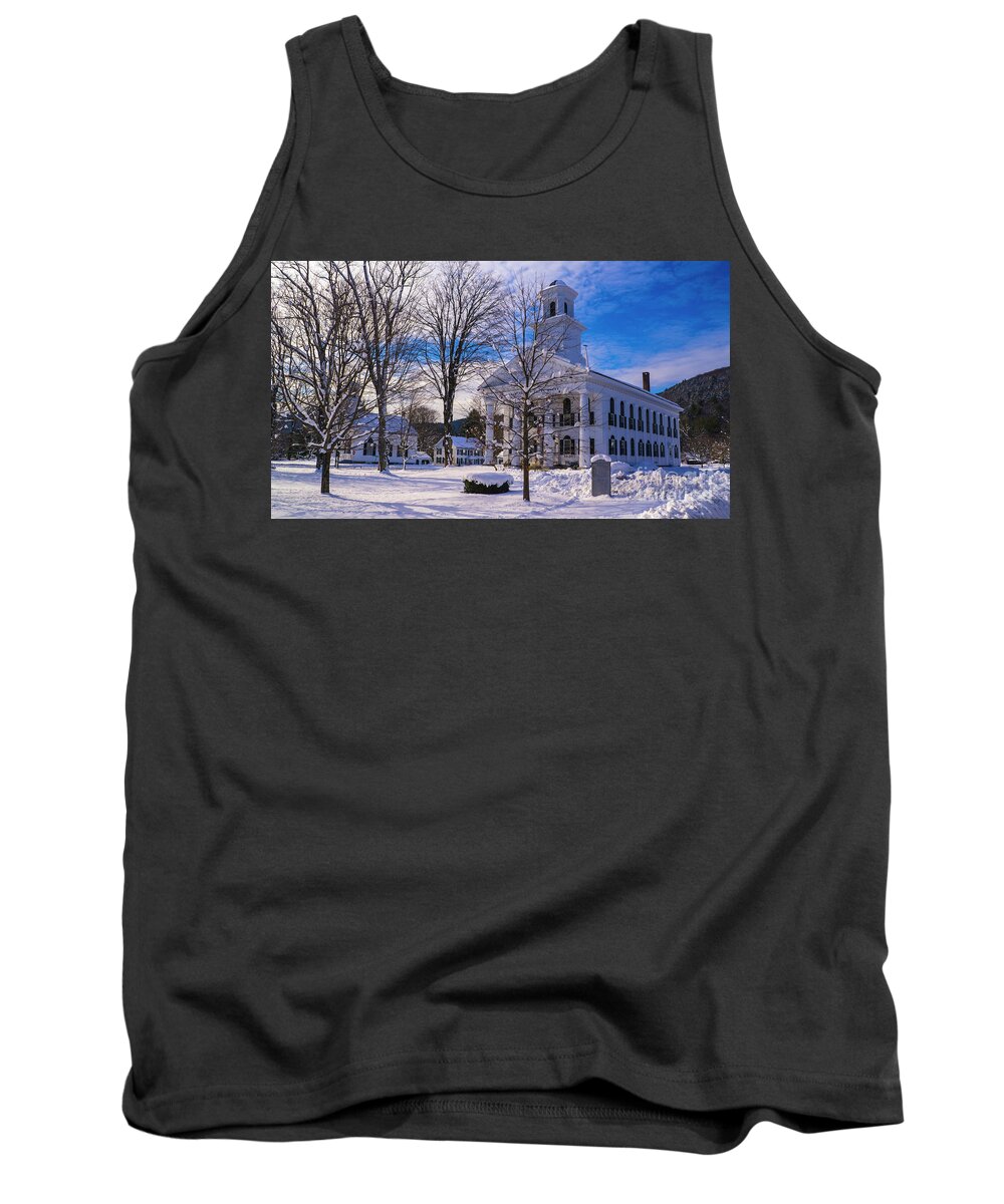 Vermont Tank Top featuring the photograph Newfane Vermont. by Scenic Vermont Photography