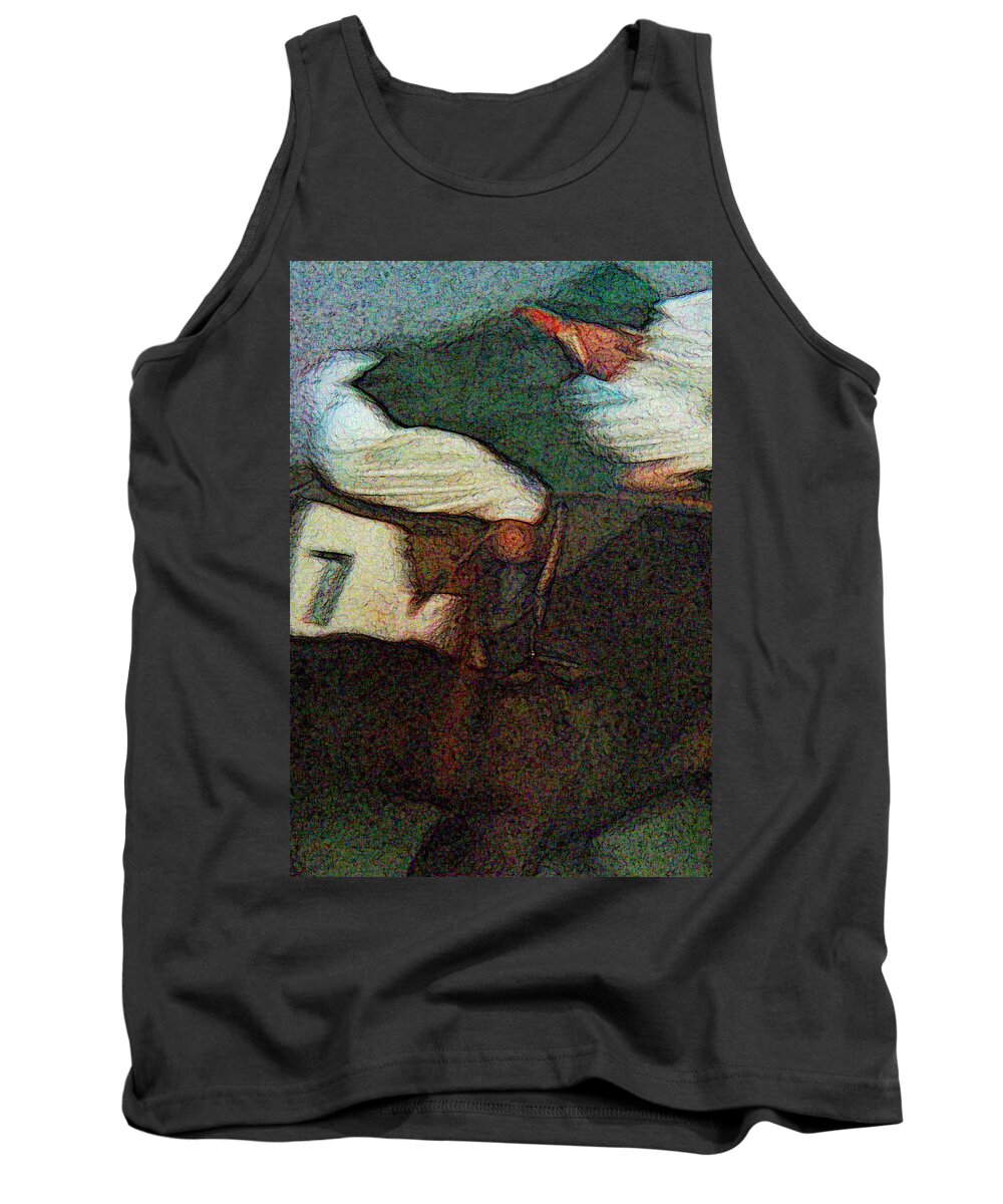 Abstract Tank Top featuring the painting No. 7 by Susan Esbensen