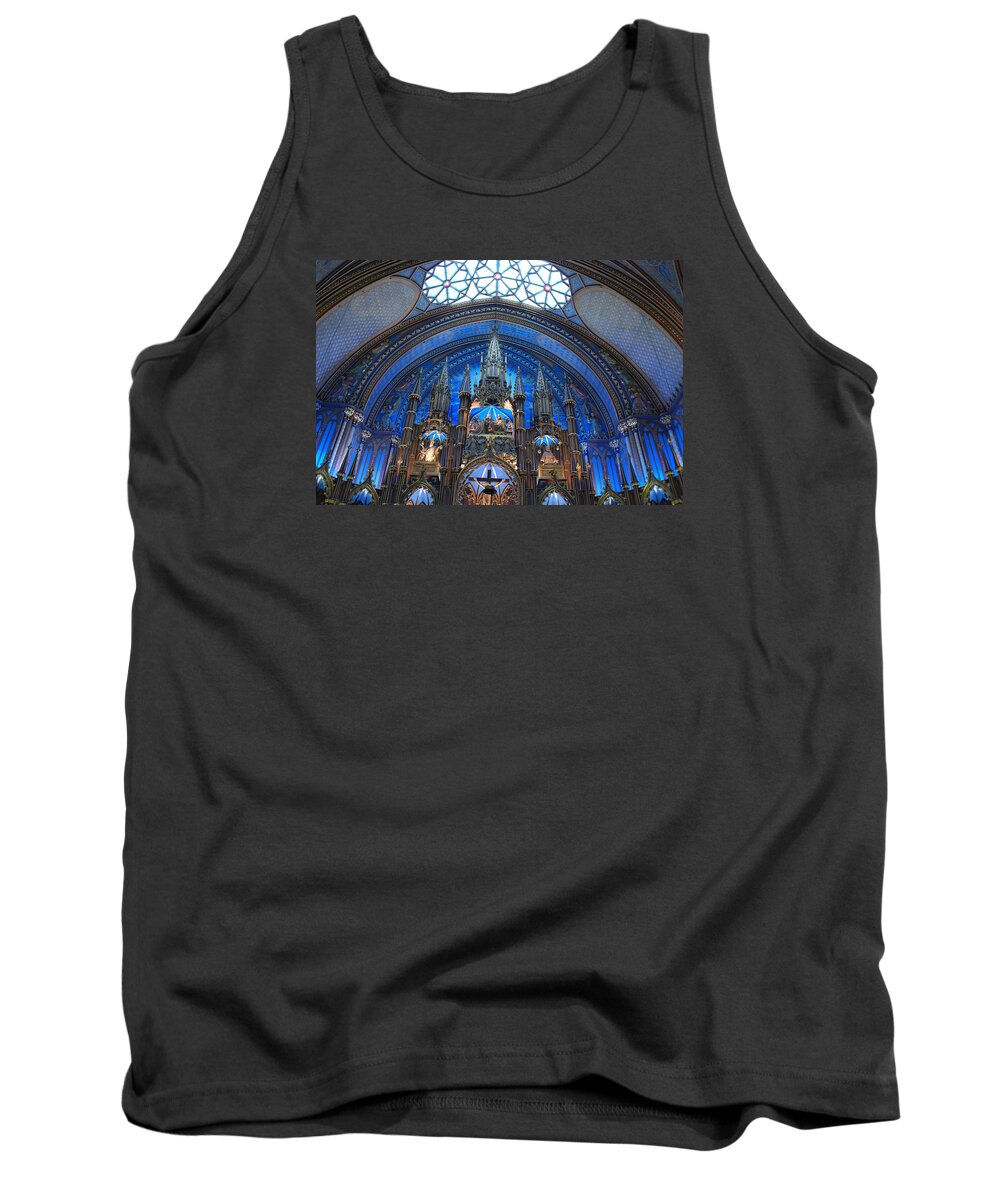 Churches Tank Top featuring the photograph Notre Dame Basilica by John Schneider