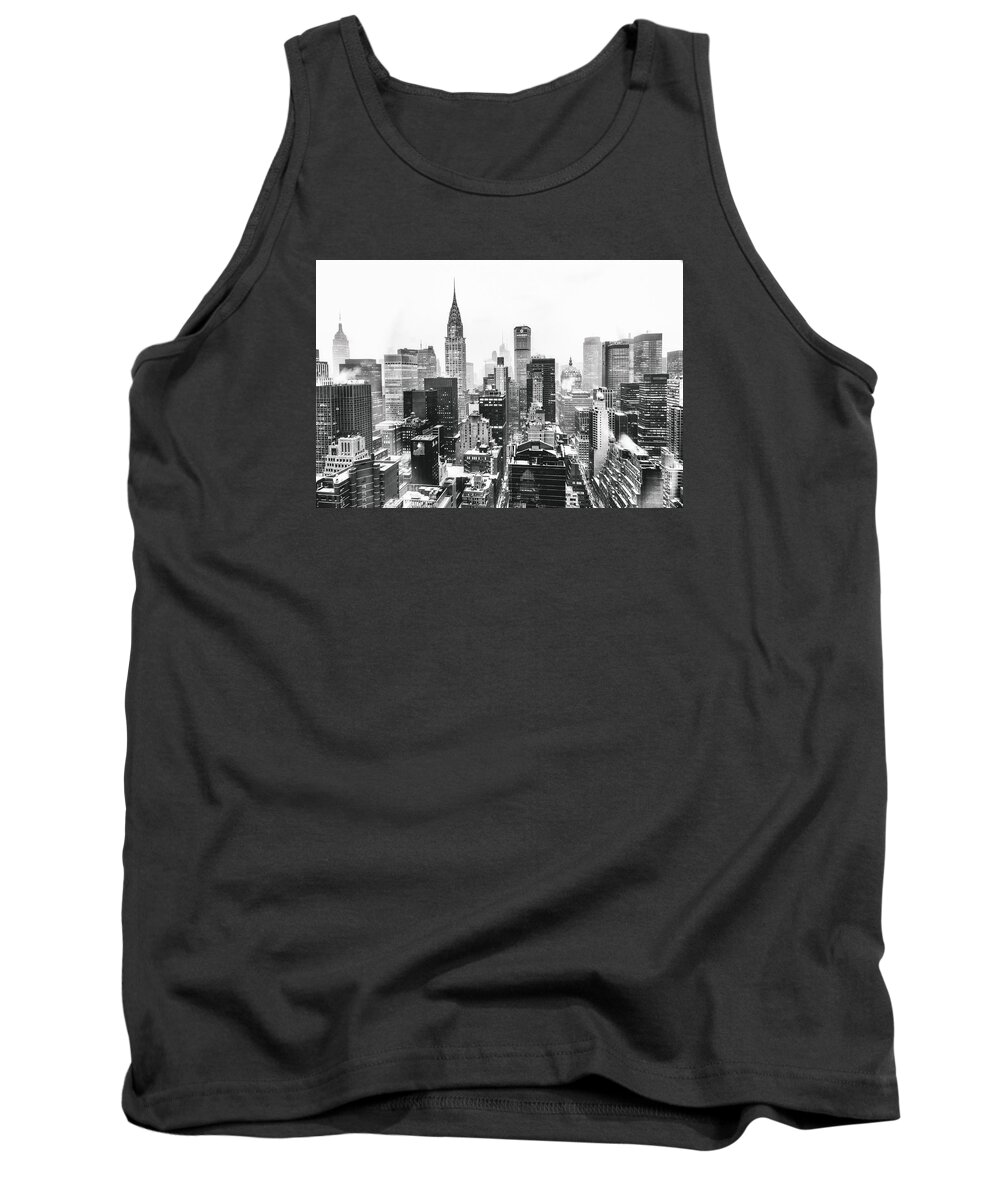 Nyc Tank Top featuring the photograph NYC Snow by Vivienne Gucwa