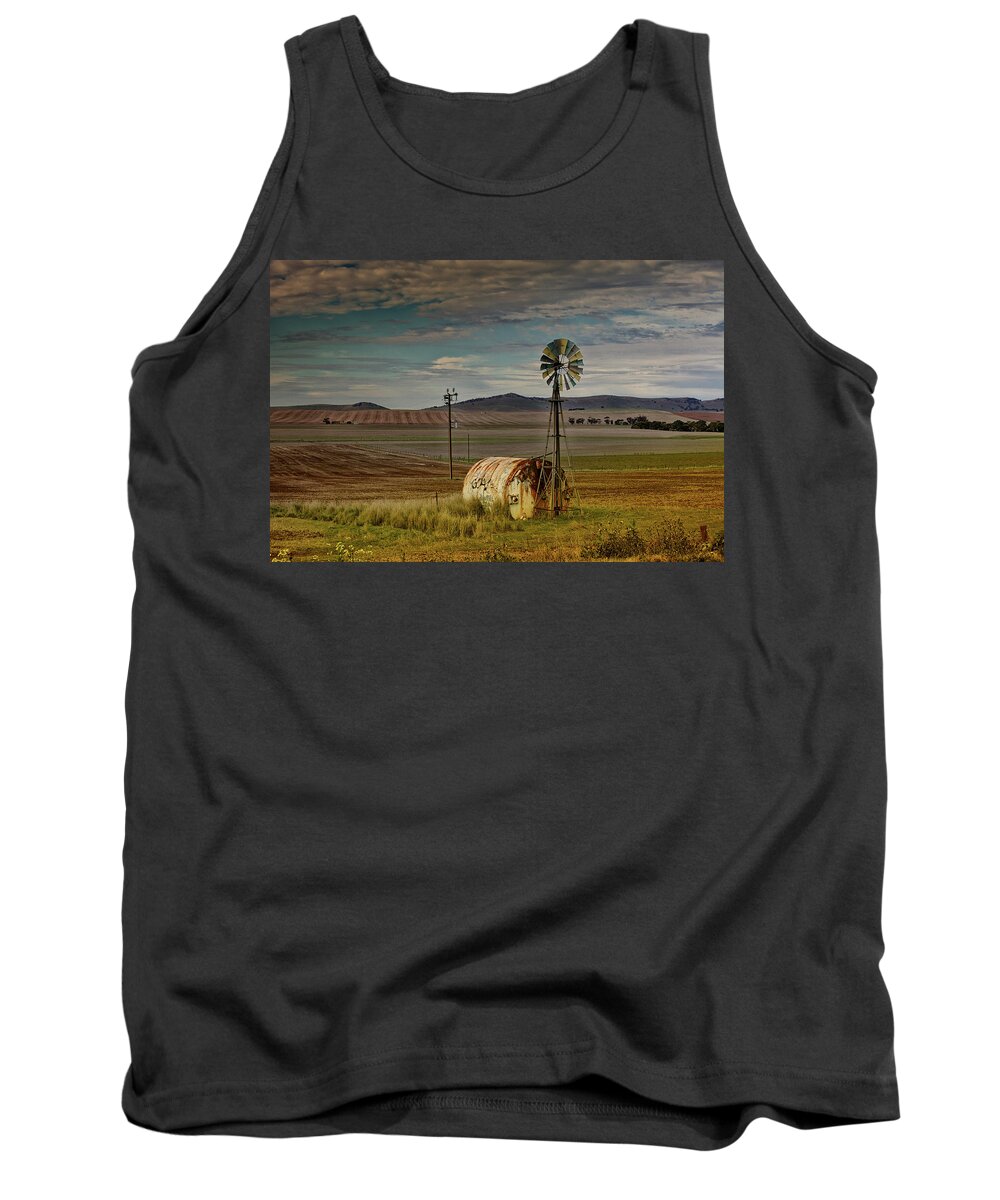 Landscapes Tank Top featuring the photograph Obselete by Mark Egerton