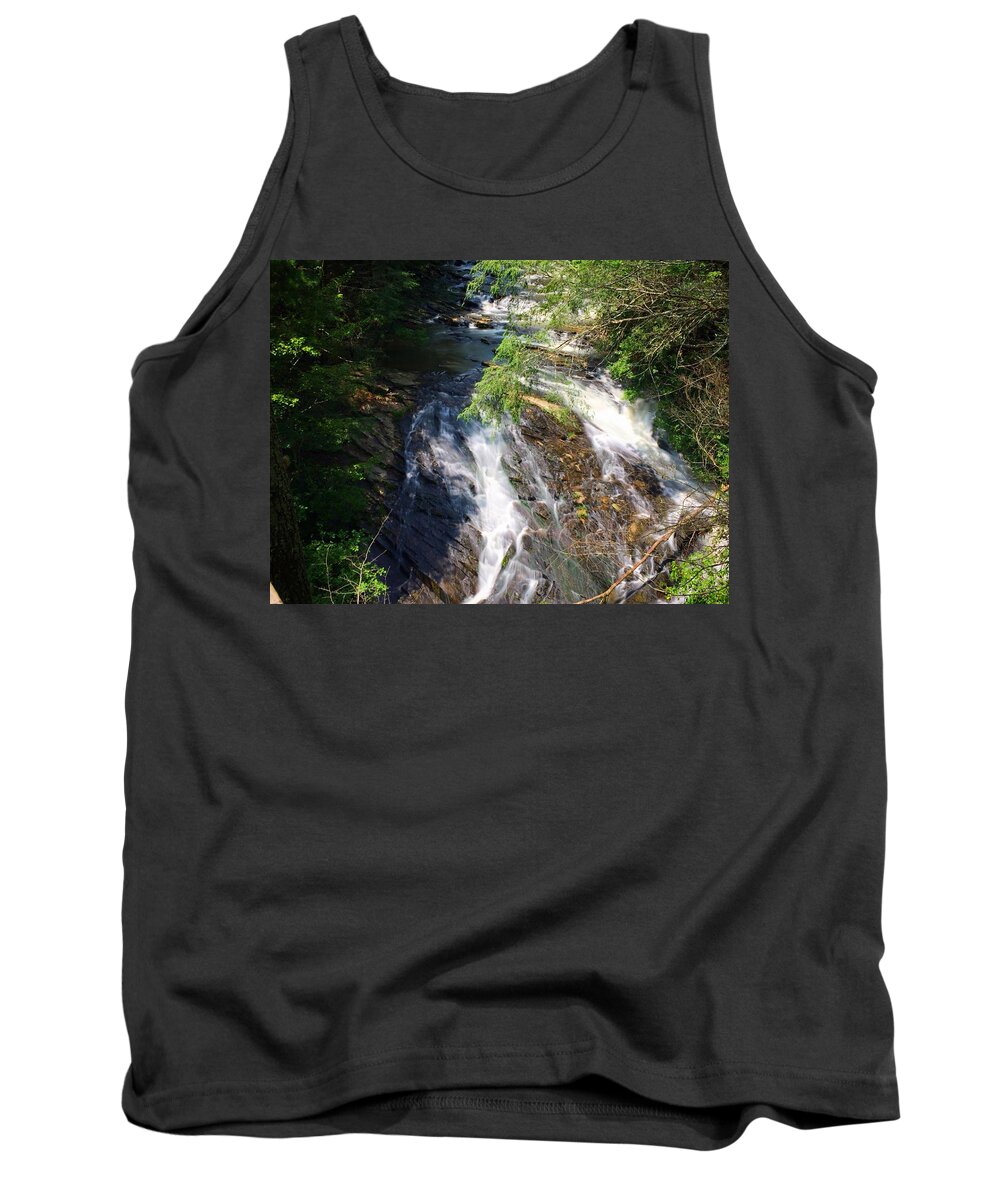Waterfall Tank Top featuring the photograph Observation by Richie Parks