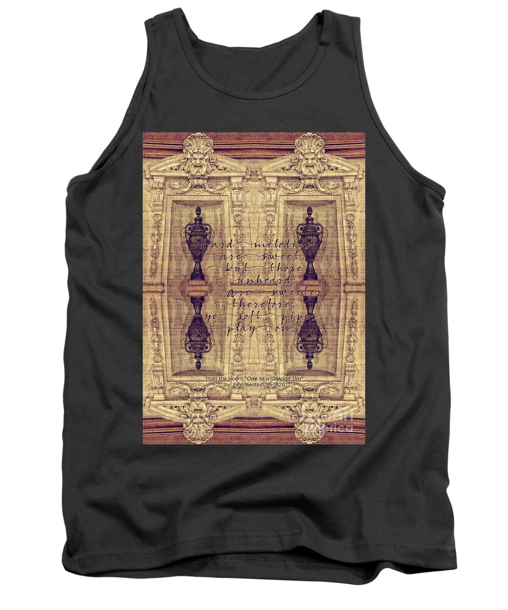 Ode To A Grecian Urn Tank Top featuring the photograph Ode to a Grecian Urn Palais Garnier Paris France by Beverly Claire Kaiya