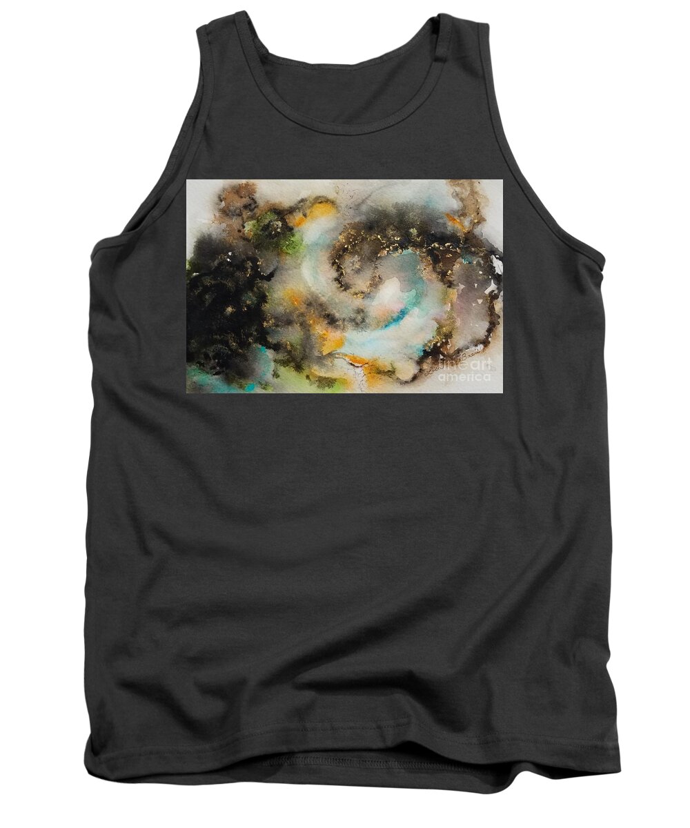  Creation Tank Top featuring the painting Odyessy by Lisa Debaets