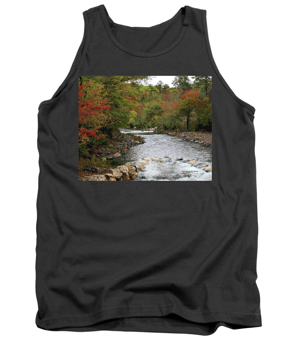 Autumn Tank Top featuring the photograph OK Fishing by Matalyn Gardner