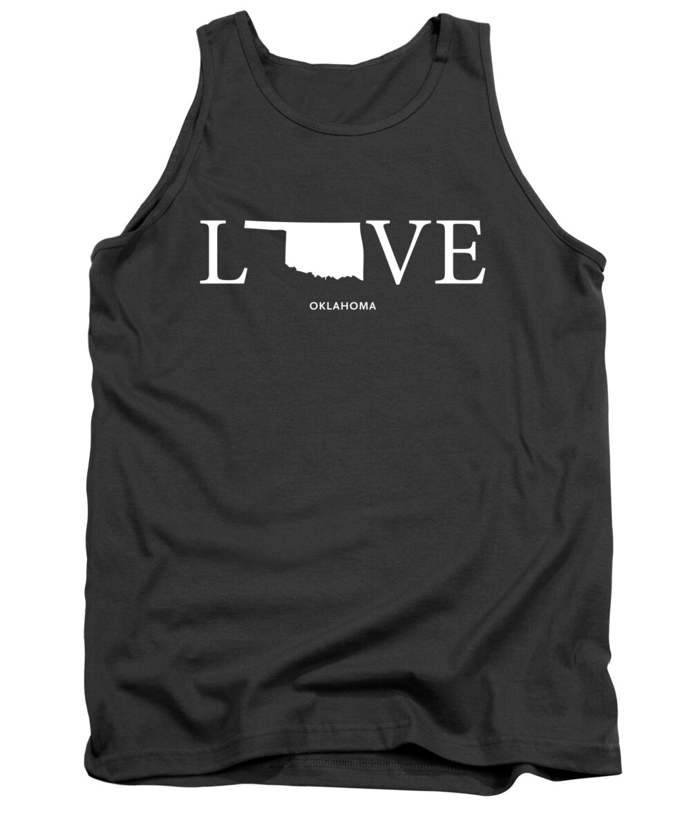 Oklahoma Tank Top featuring the mixed media OK Love by Nancy Ingersoll