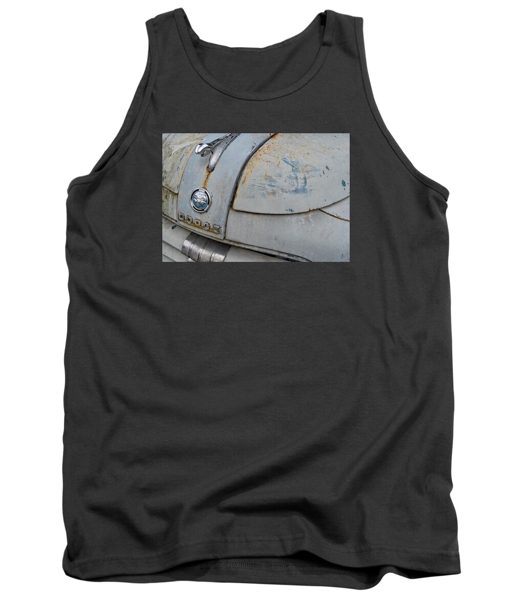 Cars Tank Top featuring the photograph Old Gray Ram by Gary Karlsen