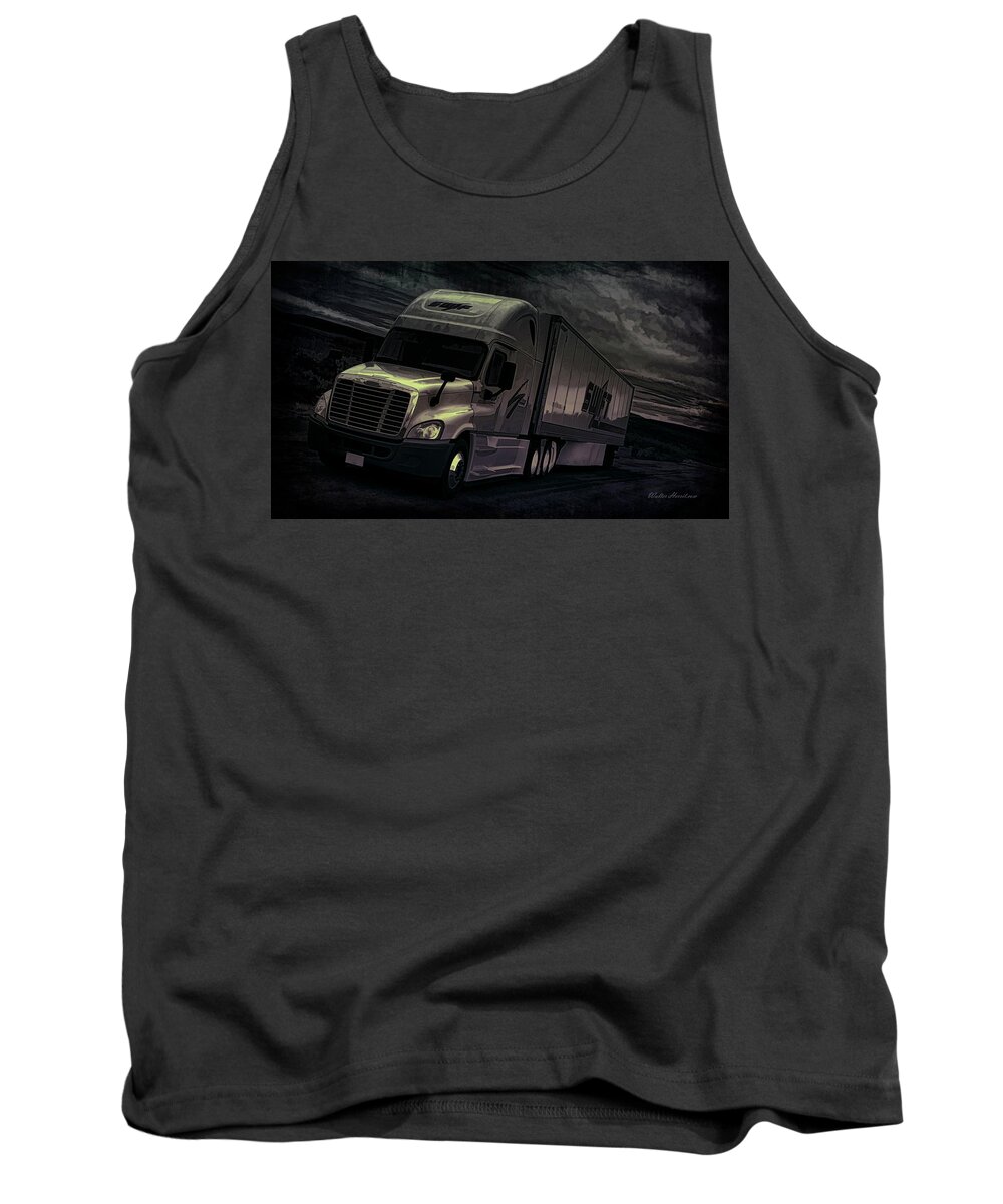Swift Tank Top featuring the digital art Onto the Night by Walter Herrit