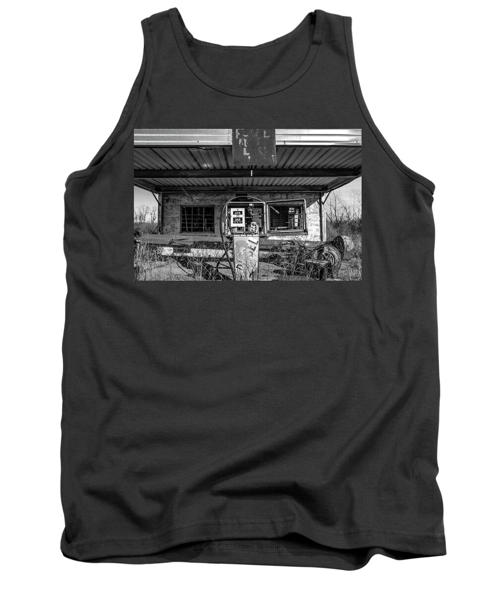 Black And White Tank Top featuring the photograph Open for Business by Holly Ross