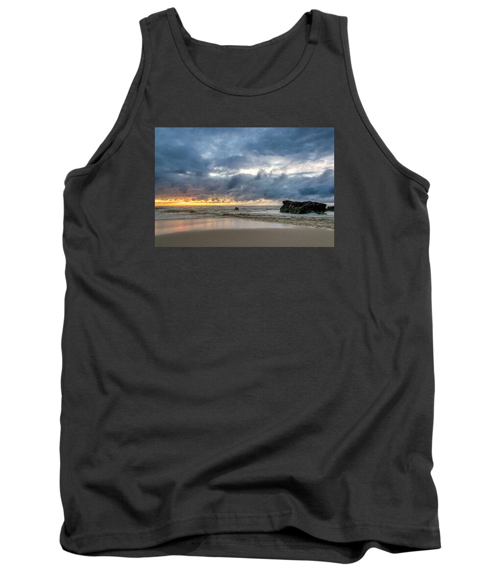 Sunset Tank Top featuring the photograph Orange and blue by Martin Capek