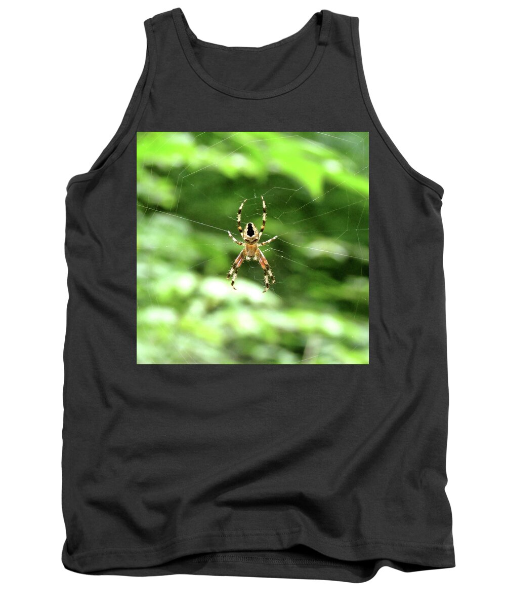 Spider Tank Top featuring the photograph Orb Weaver by Azthet Photography