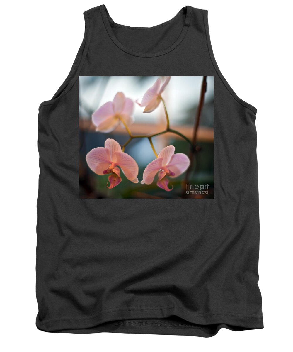 Orchid Tank Top featuring the photograph Orchid Menage by Mike Reid
