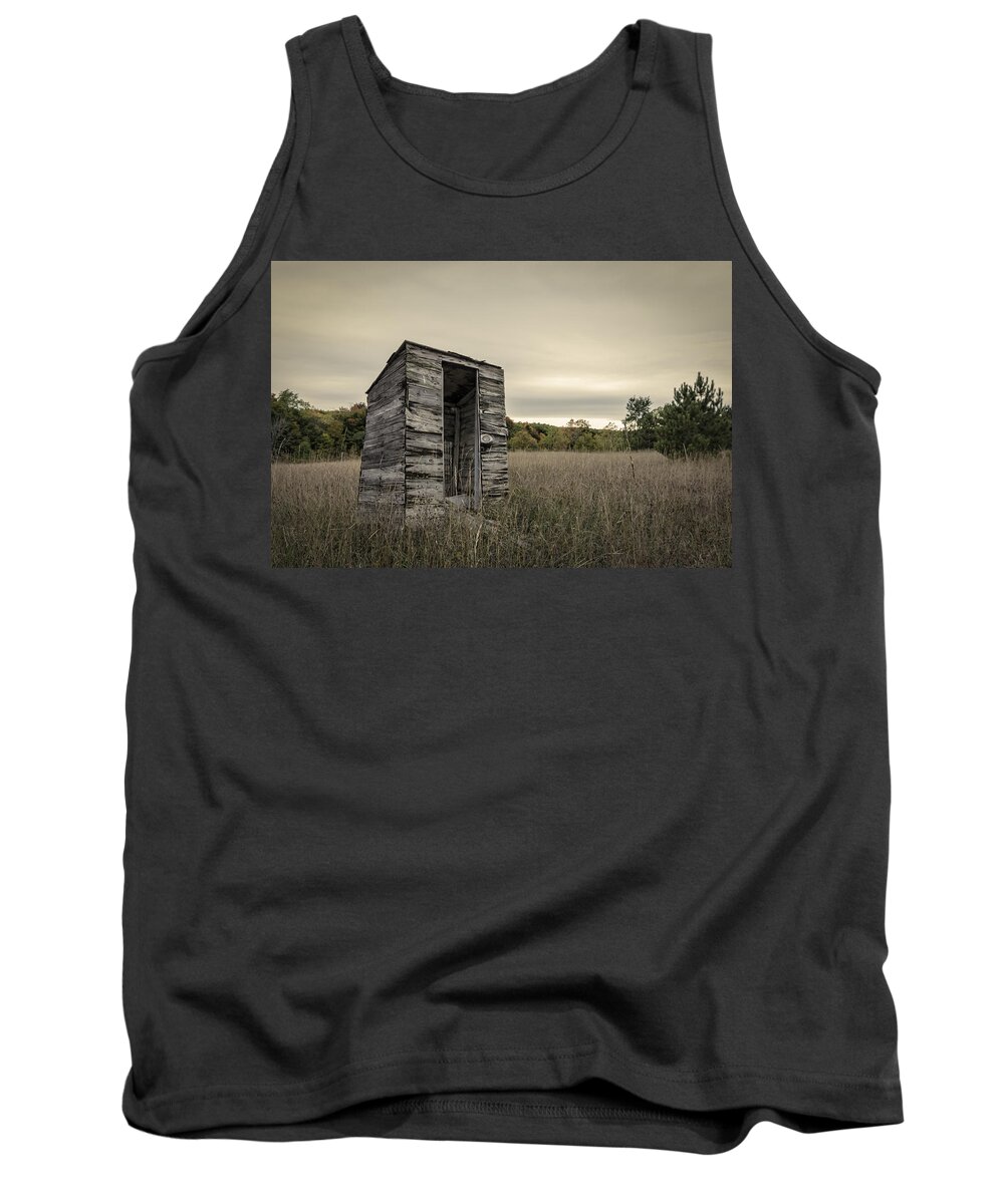 Outhouse Tank Top featuring the photograph Out Of Order by Steve L'Italien