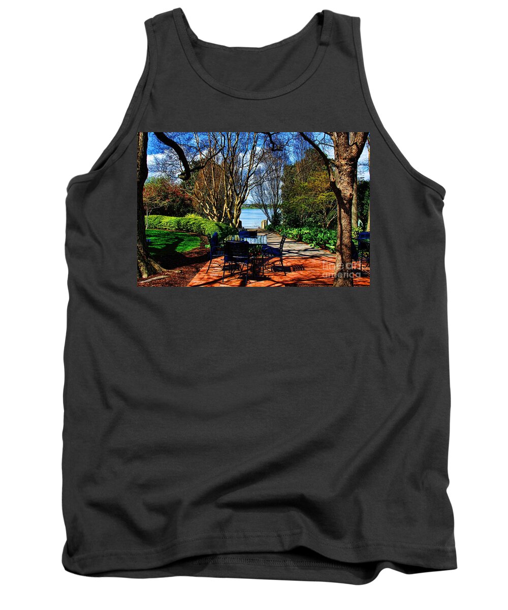 Diana Mary Sharpton Photography Tank Top featuring the photograph OverLook Cafe by Diana Mary Sharpton