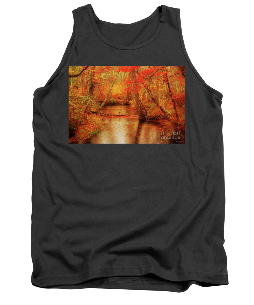 Fall Tank Top featuring the photograph Painted Fall by Geraldine DeBoer