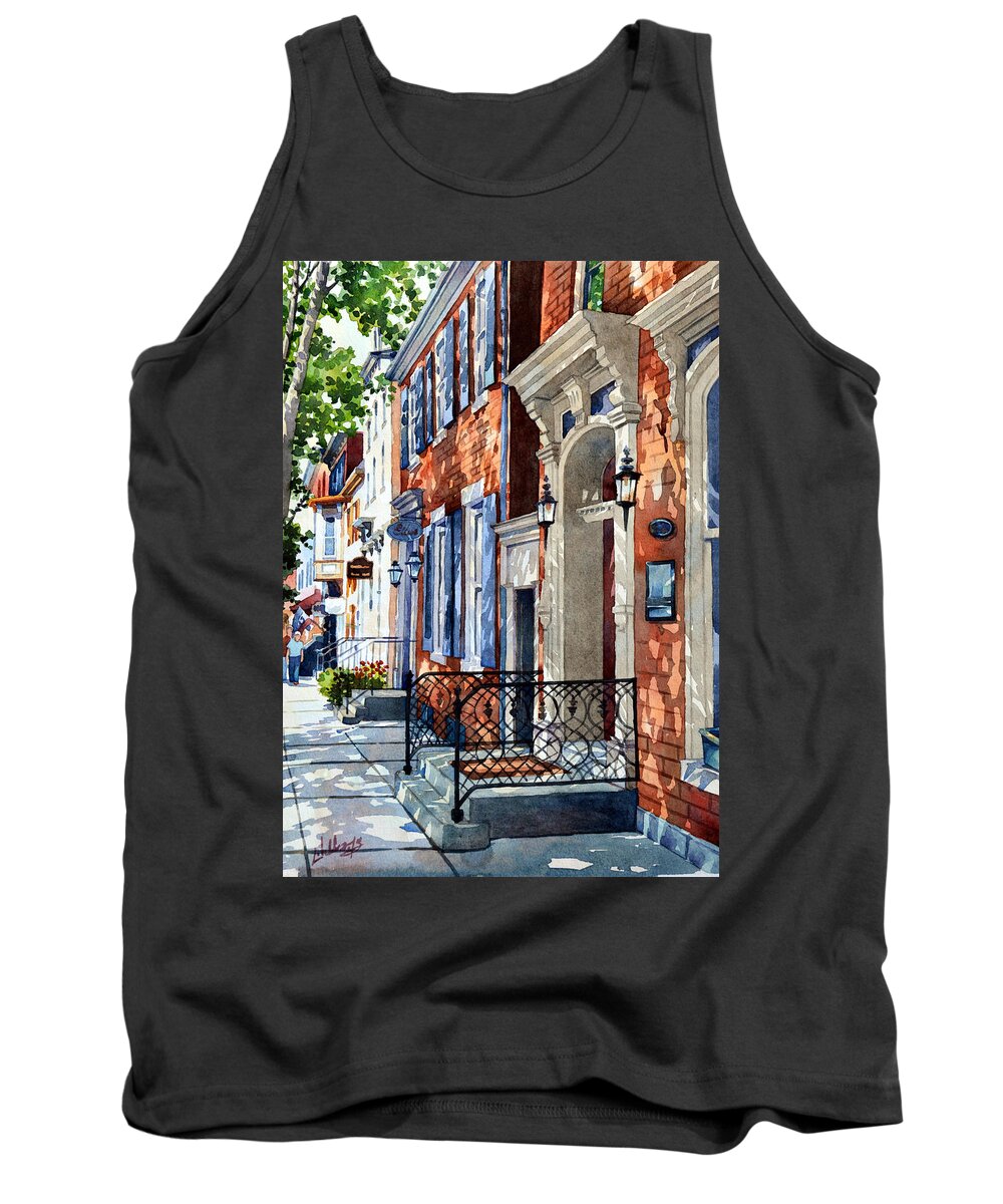 Landscape Tank Top featuring the painting Painted Memories by Mick Williams