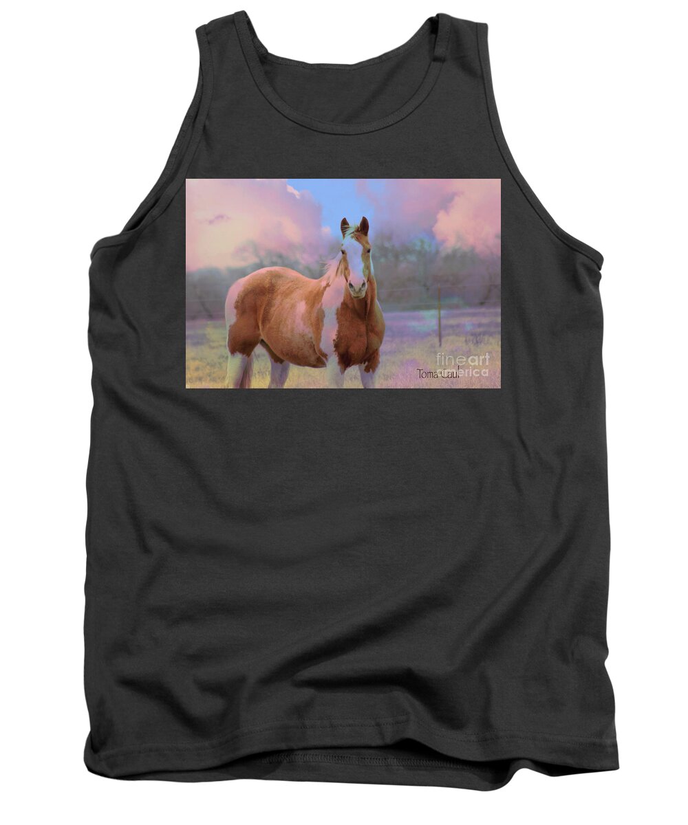 Horse Tank Top featuring the photograph Painted Naturally by Toma Caul
