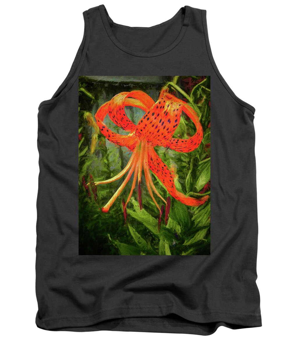 Fine Art Prints Tank Top featuring the photograph Painted Tiger by Dave Bosse