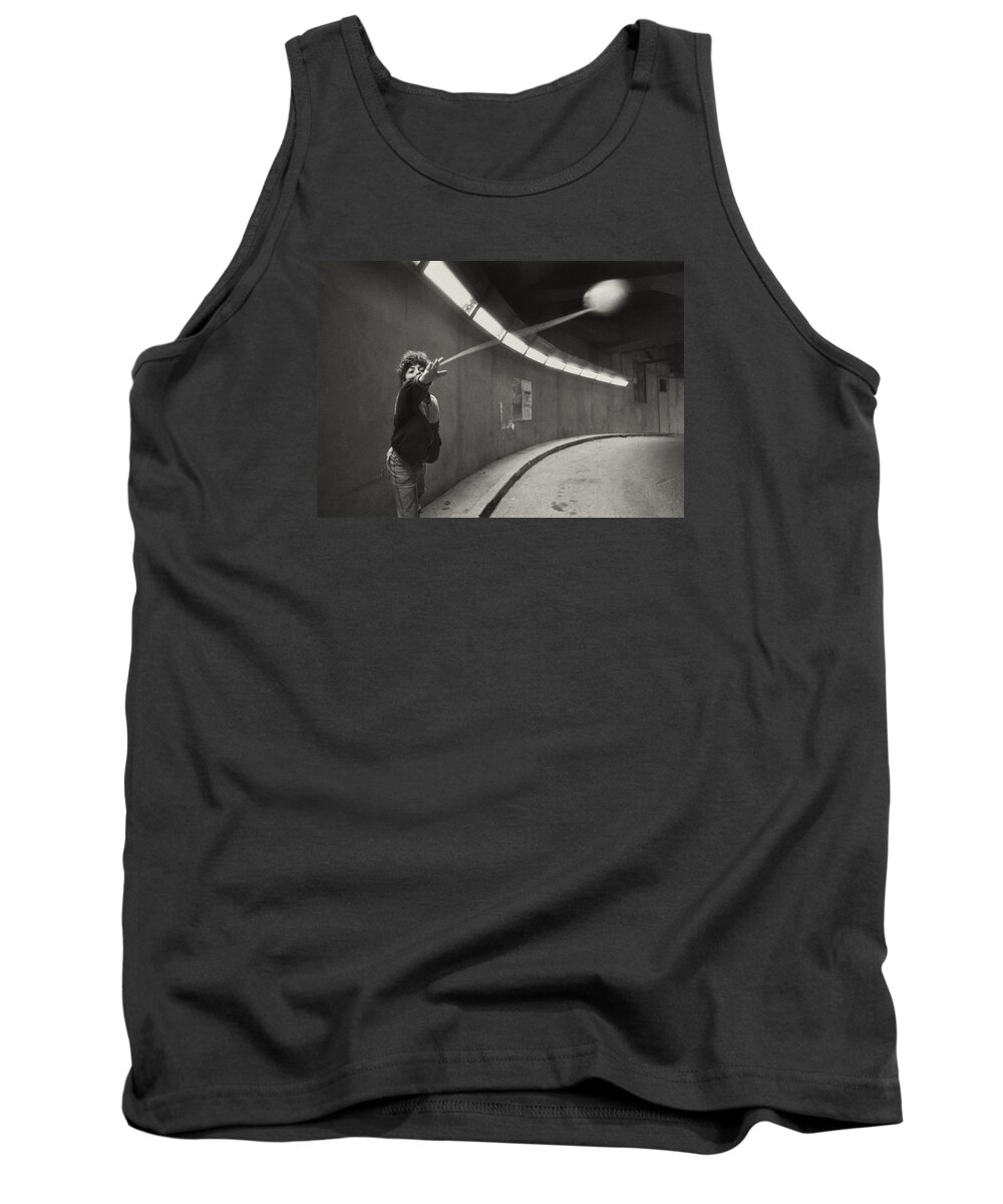 Photography Tank Top featuring the photograph Paris underground yoyo by Philippe Taka