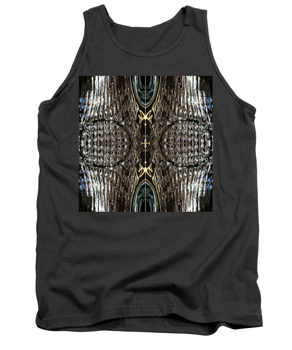 Crystal Tank Top featuring the digital art Patch Graphic series #28 by Scott S Baker