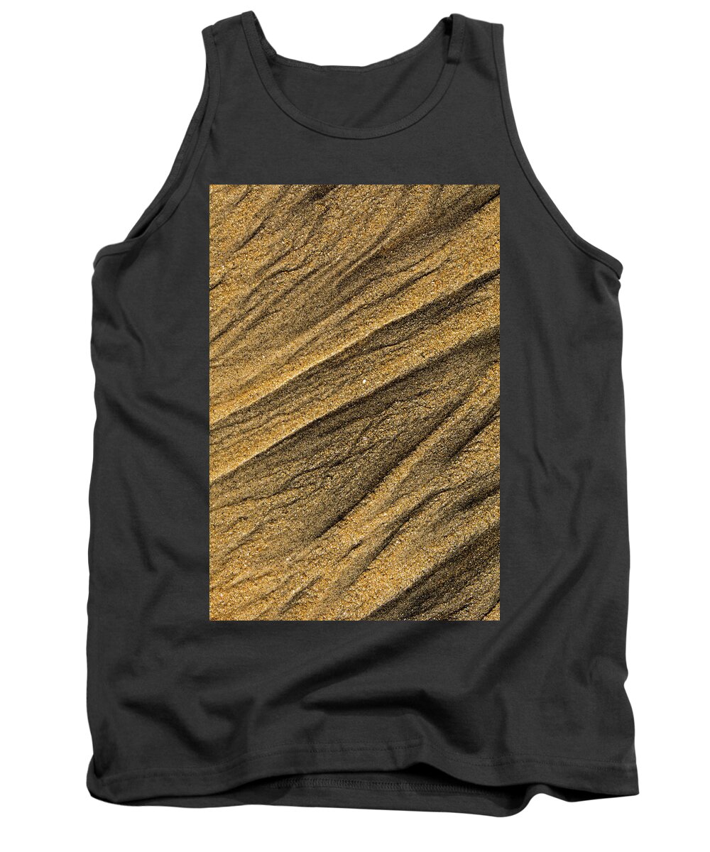 Beach Tank Top featuring the photograph Paterns in the sand by David Shuler