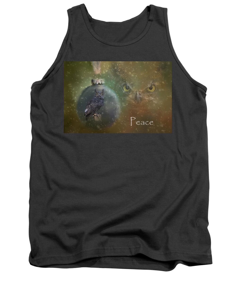 Christmas Card Tank Top featuring the photograph Peace by Peg Runyan