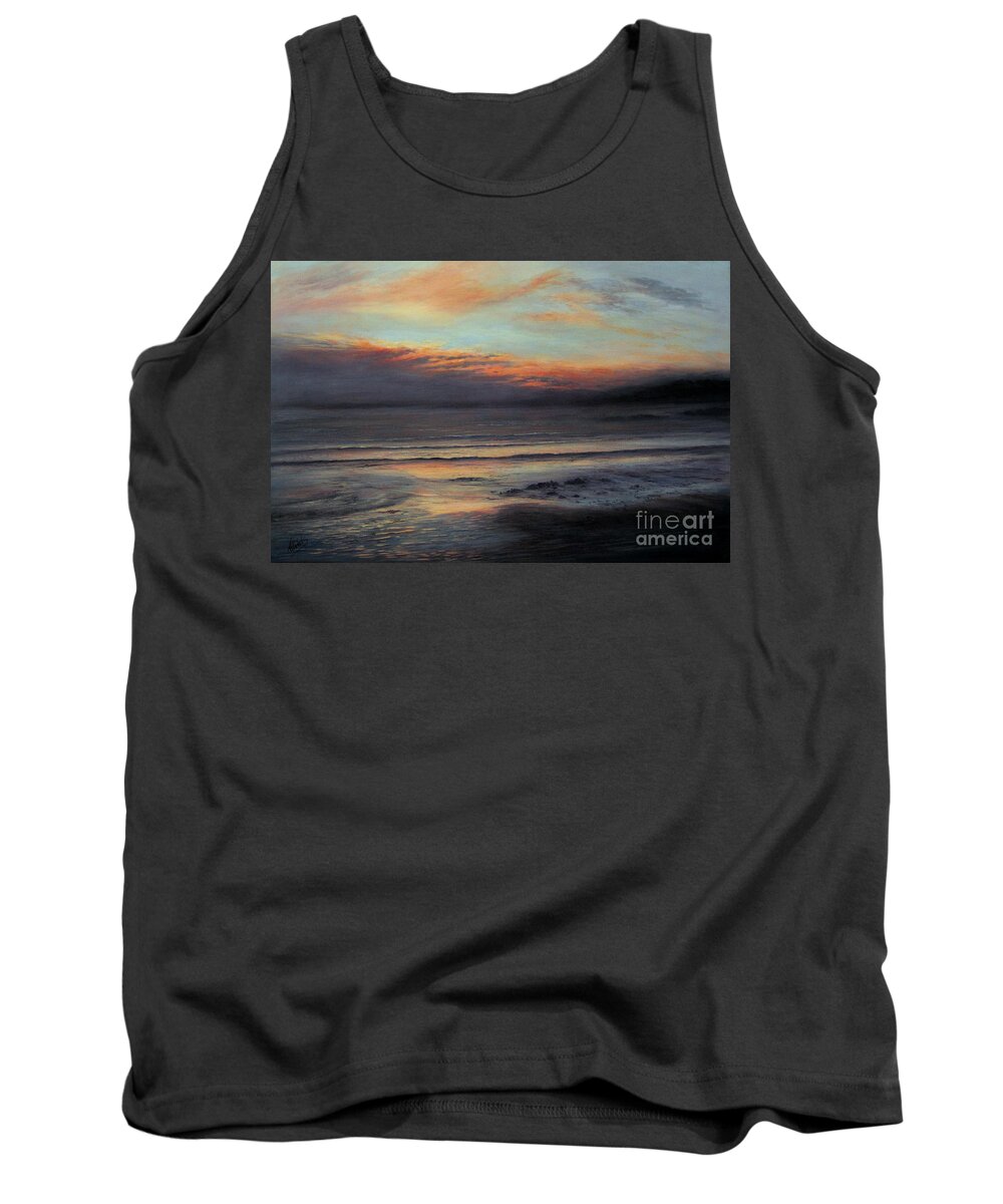Sunset Painting Tank Top featuring the painting Peace by Valerie Travers