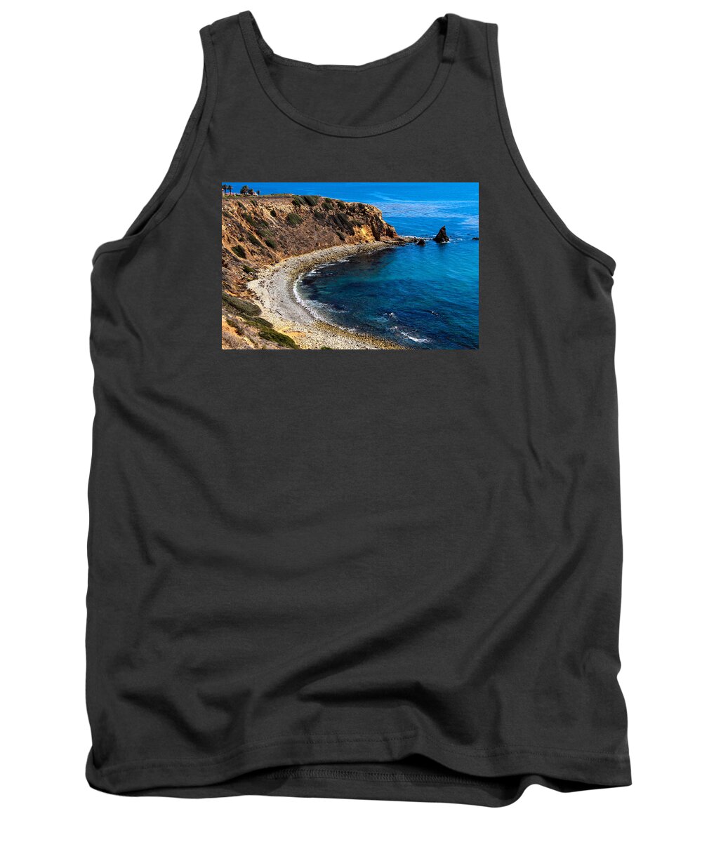 Water Tank Top featuring the photograph Pelican Cove by Ed Clark