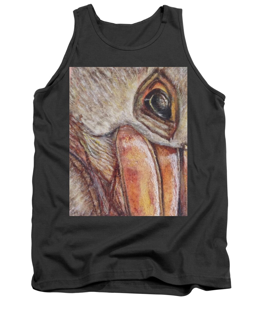 Endangered Species Tank Top featuring the painting Pelican by Toni Willey