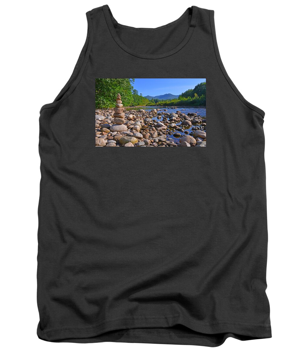 New Hampshire Tank Top featuring the photograph Pemigewasset River, North Woodstock NH by Ken Stampfer