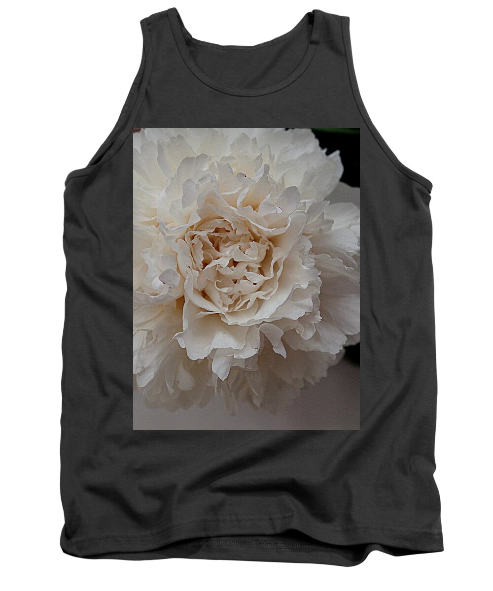 Photography Tank Top featuring the photograph Peony Petals by Nancy Kane Chapman