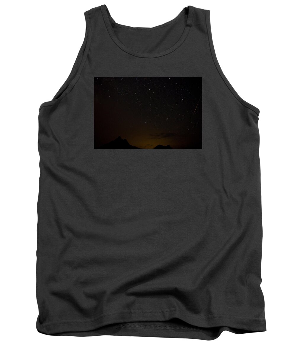 Night Tank Top featuring the photograph Perseid Meteor Shower by Jedediah Hohf