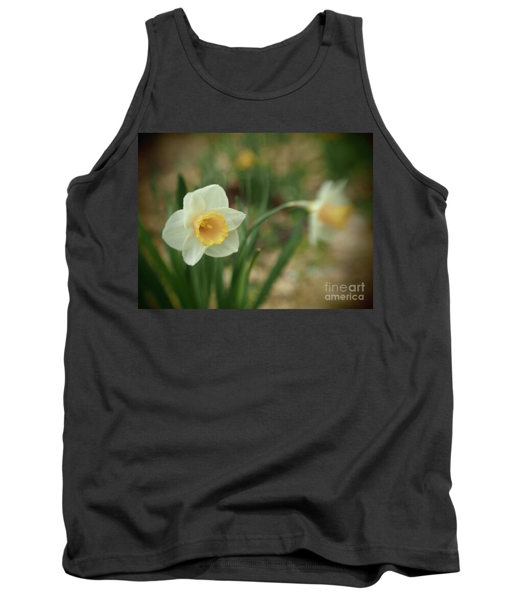 Flowers Tank Top featuring the photograph Pinhole View Of Spring Daffodils by Dorothy Lee