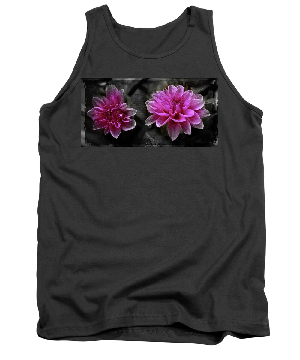 Flowers Tank Top featuring the photograph Pink Dahlia by Lily Malor