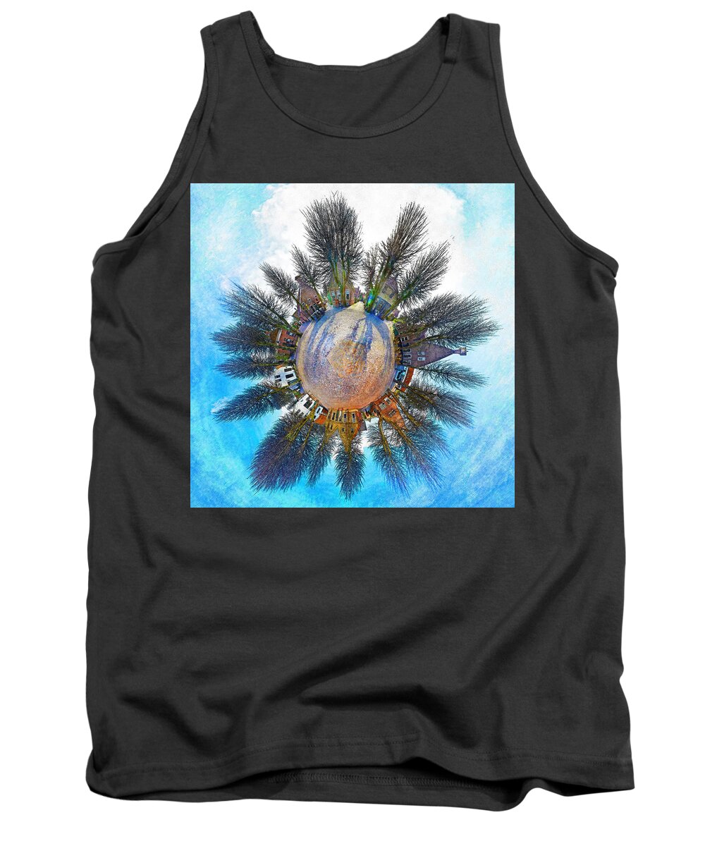 Planet Tank Top featuring the photograph Planet Bourtange by Frans Blok