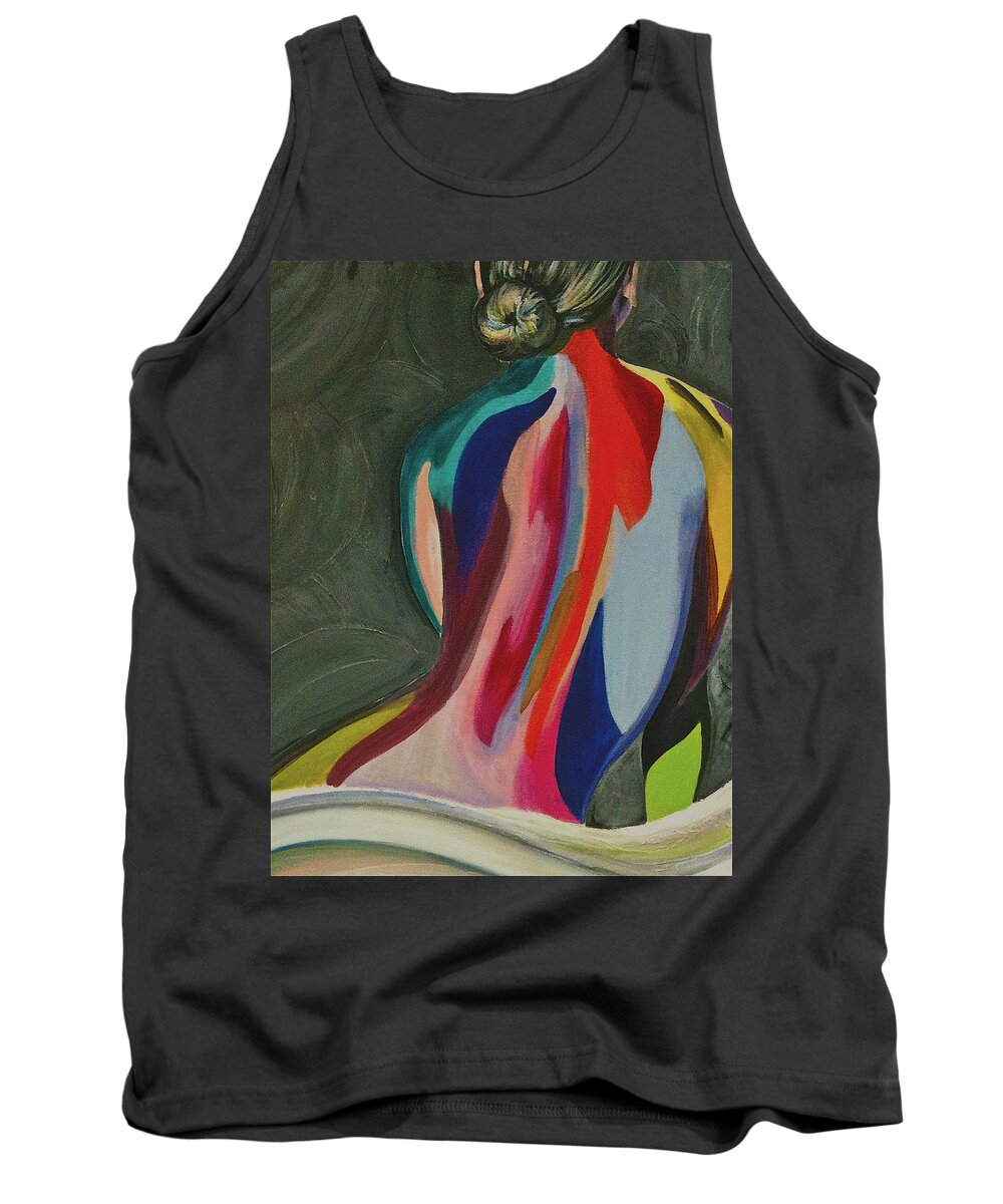 Woman Tank Top featuring the painting Poised by Melissa Torres