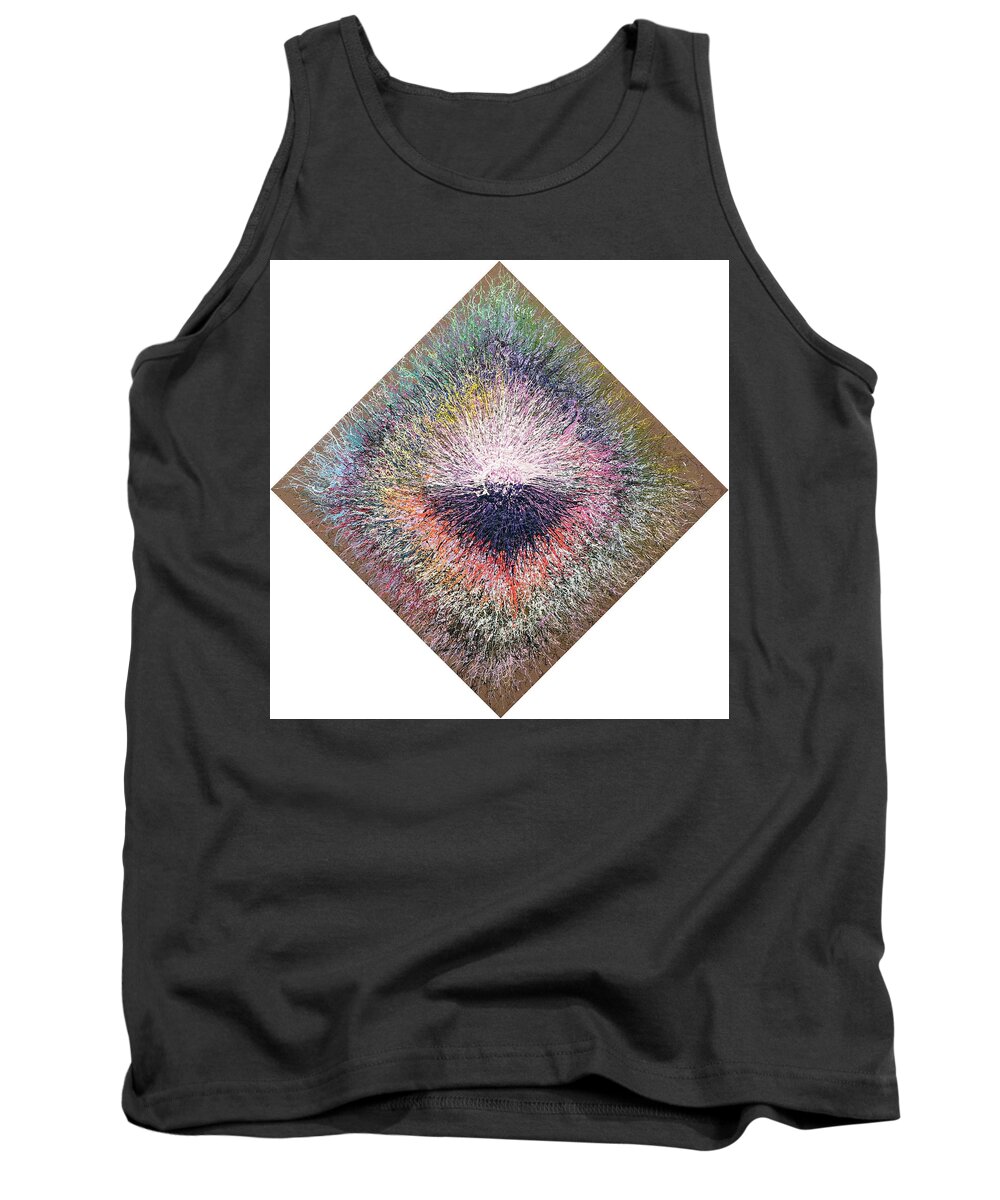 Color Tank Top featuring the painting Precursor Number One by Stephen Mauldin