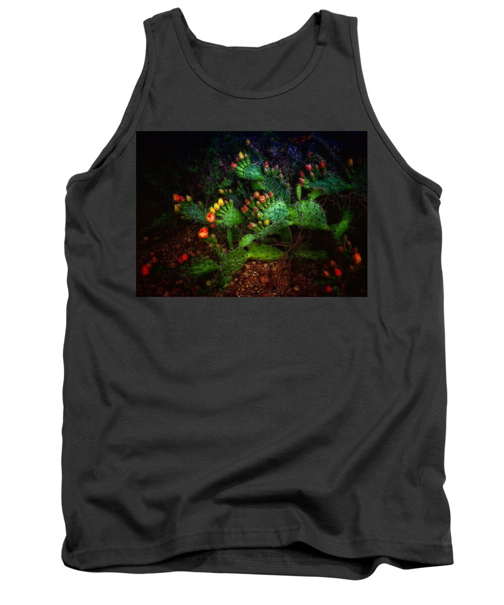 Cactus Tank Top featuring the photograph Pretty Prickly by Hans Brakob