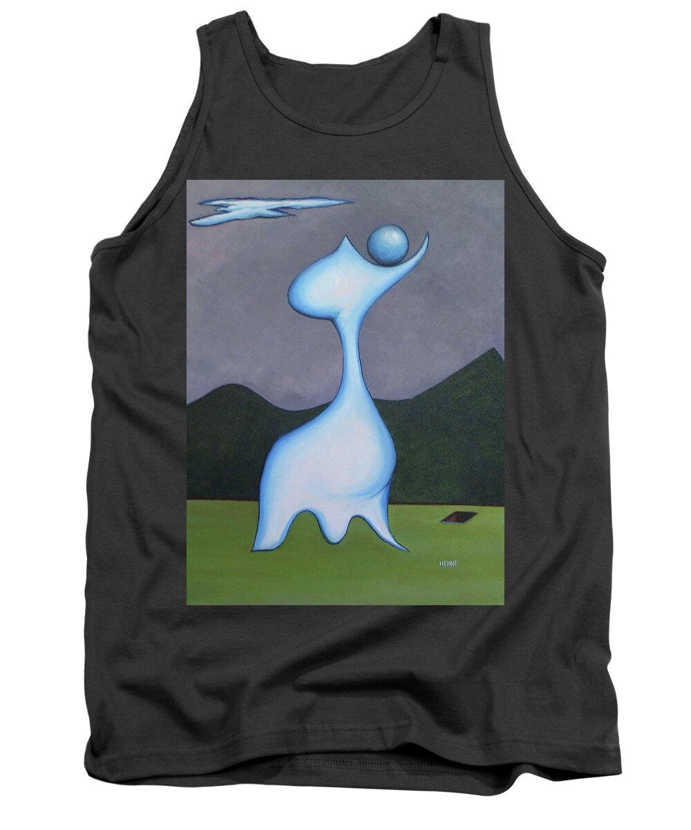 Figure Tank Top featuring the painting Protector by Robert Henne