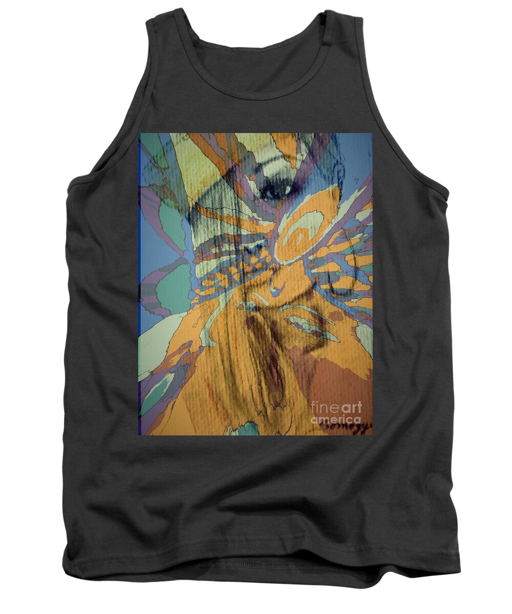 Pucci Patterns Tank Top featuring the digital art Pucci Princess by Jayne Somogy