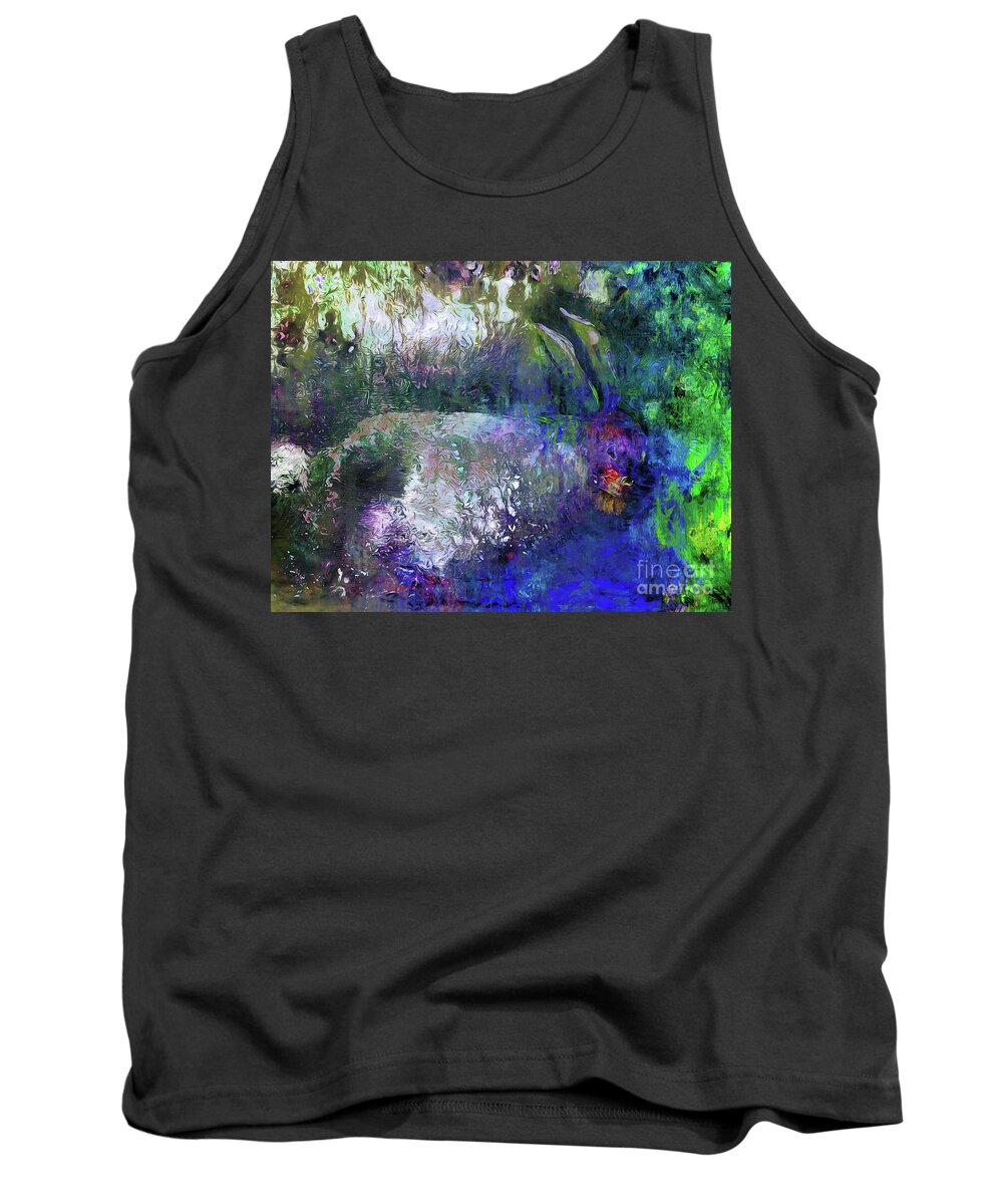 Rabbit Tank Top featuring the photograph Rabbit Reflection by Claire Bull