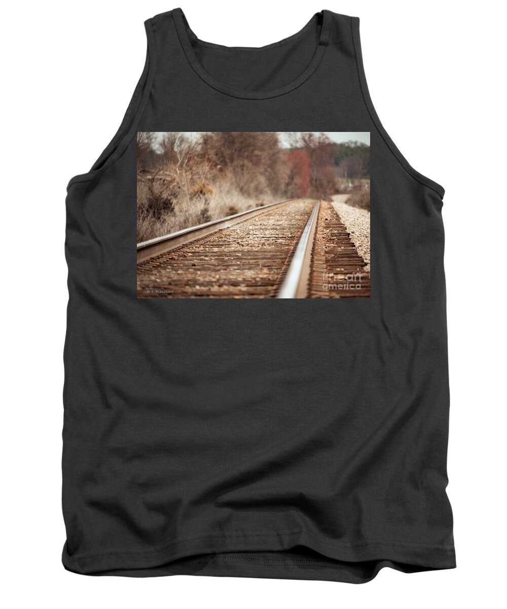 Tennessee Tank Top featuring the photograph Rails by Todd Blanchard