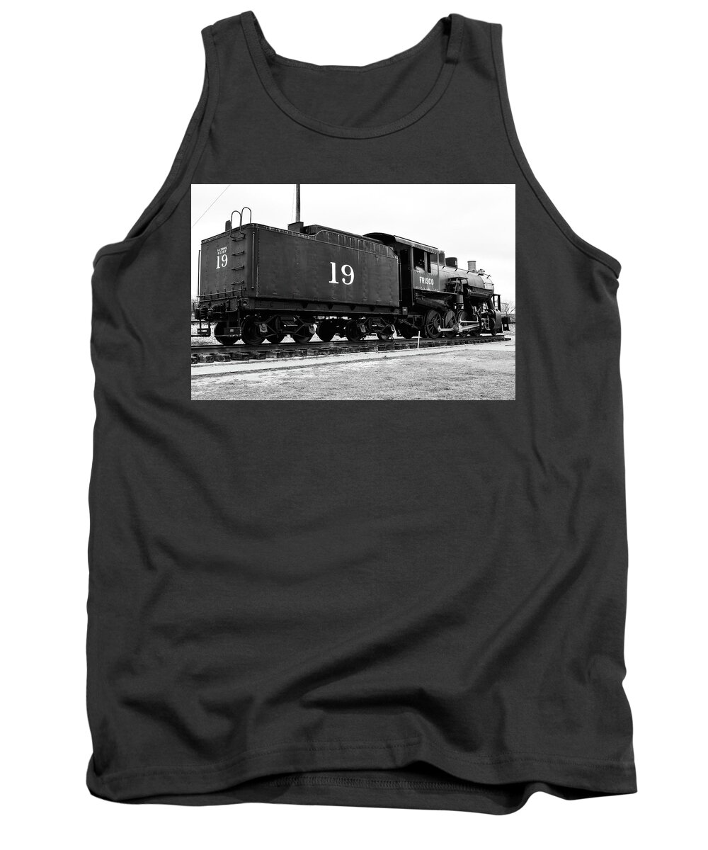 Frisco Tank Top featuring the photograph Railway Engine in Frisco by Nicole Lloyd