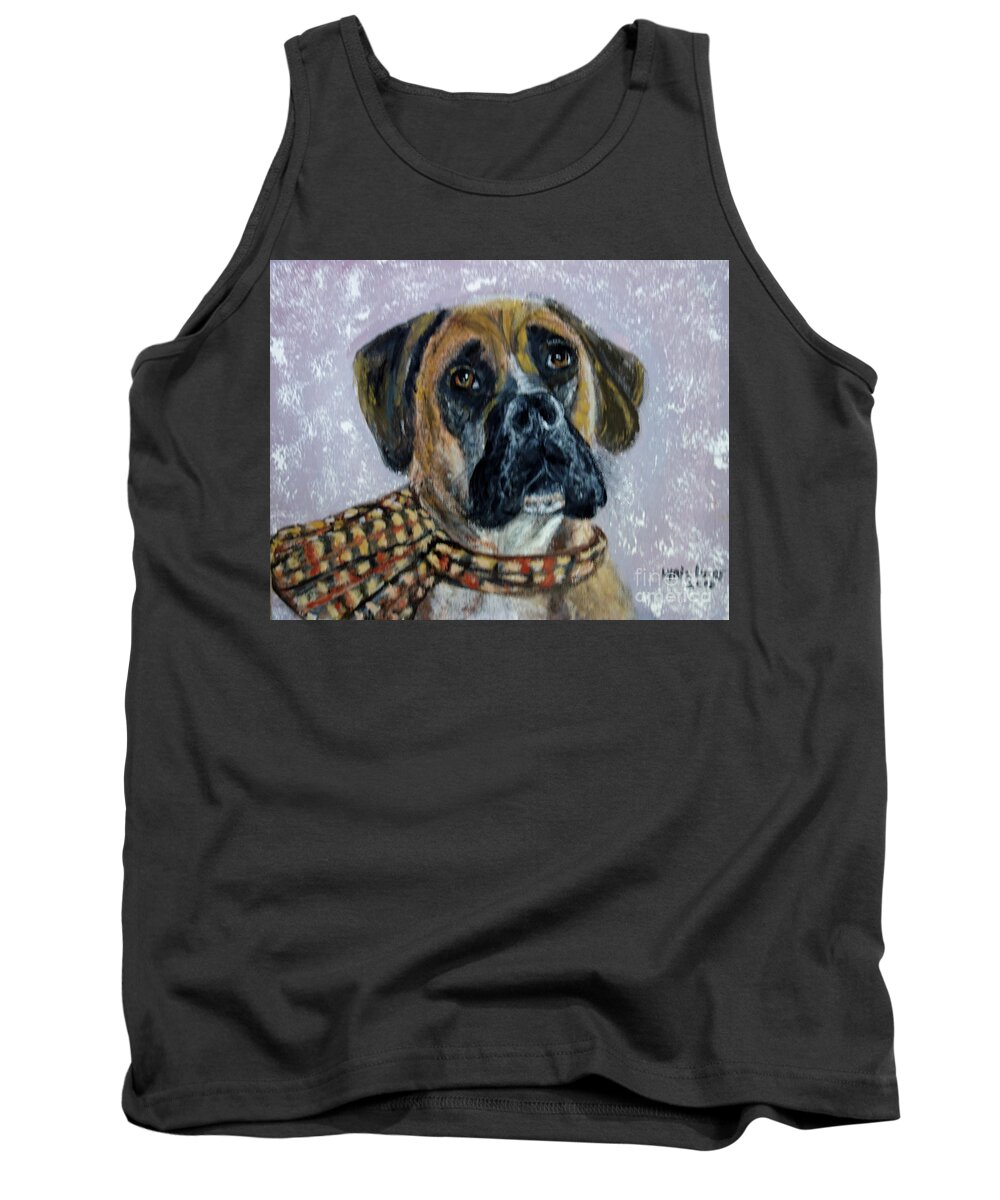 Portrait Tank Top featuring the painting Ralph by Lyric Lucas